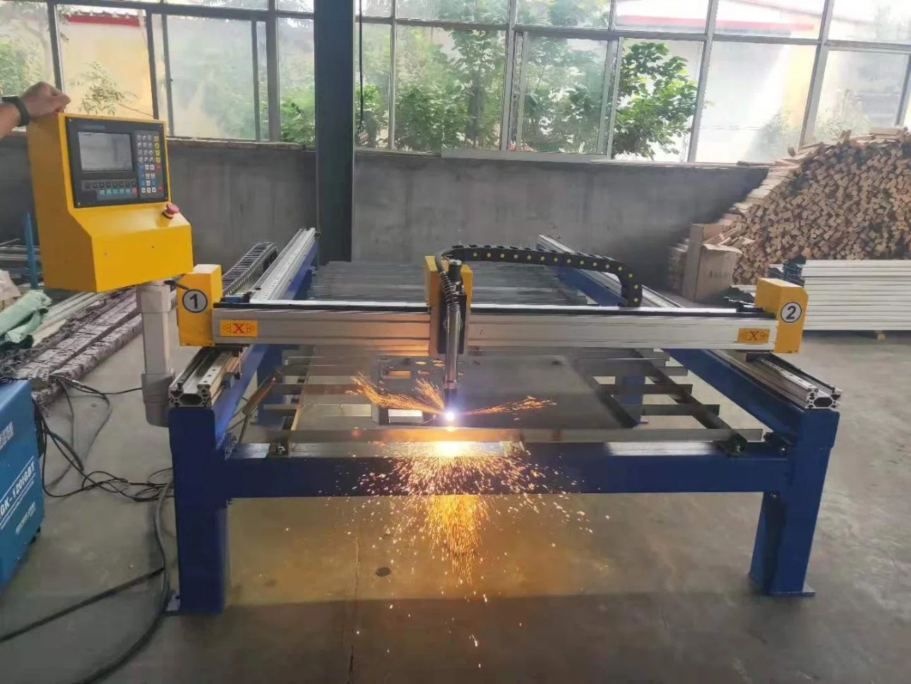 Table Plasma Cutter Plasma Cutting Machine with Single Drive with 100A 120A 160A 200A Power Source