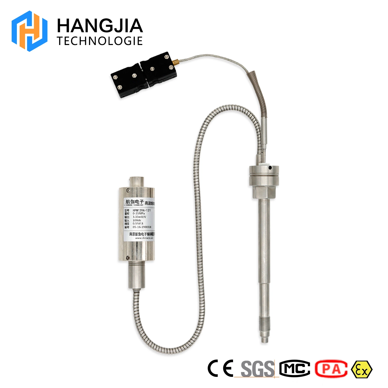 High Temperature Flexible Customized  Melt Pressure Sensor 0-10V Output