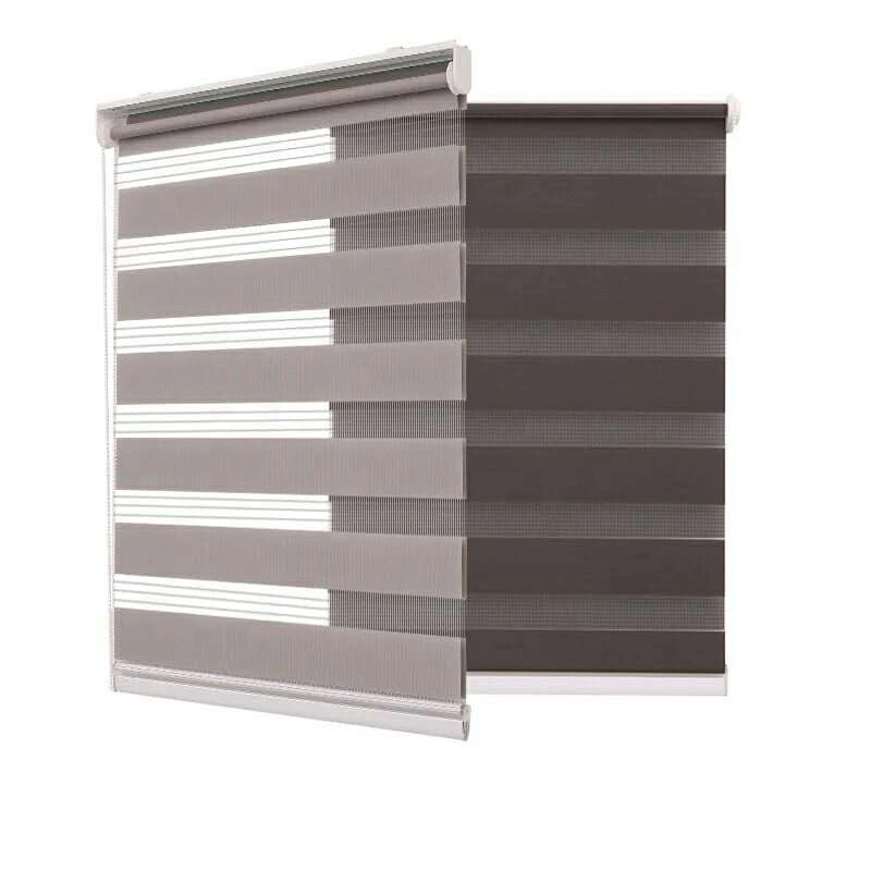 Canada Standard Wireless Battery Motorized Zebra Blinds Smart Window Valance Shades Persianas