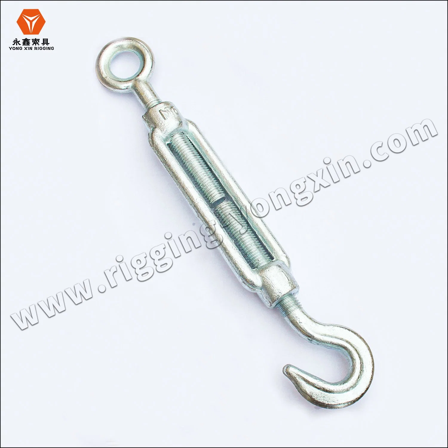 Heavy Duty DIN1480 30mm M20 12mm Drop Forged Carbon Steel Wire Rope Turn Buckle Eye Hook