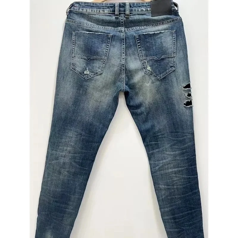 Neue Mode Design Denim Custom Style Destroy gerissen Jeans für Männer