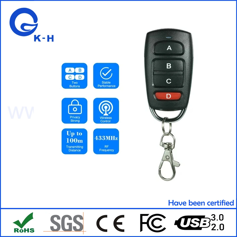 433MHz Wireless Remote Control Copy Cloning Garage Door Opener Security Alarm