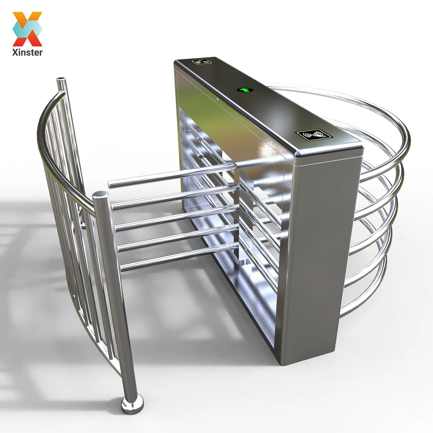 Full Automatic Mechanism Biometric Half Height Turnstile