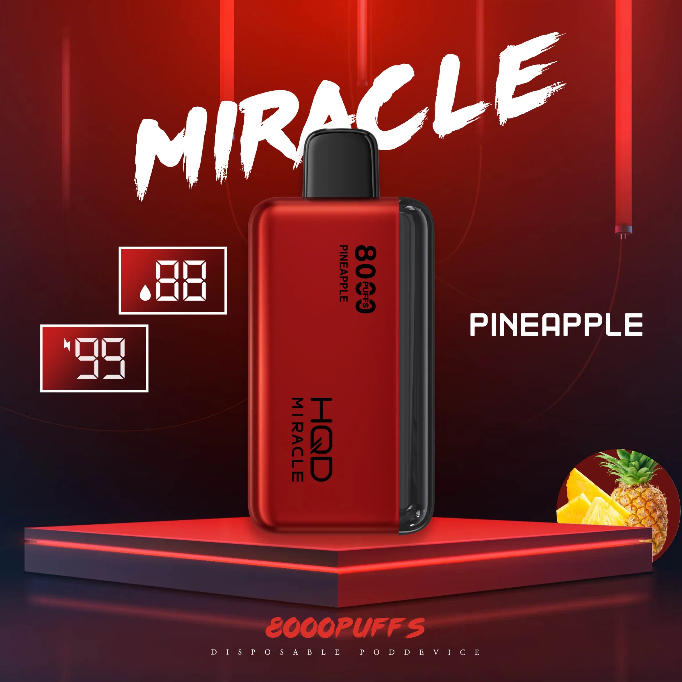 Nuevo producto HQD H109 Miracle 8000 Puffs VAPE desechable