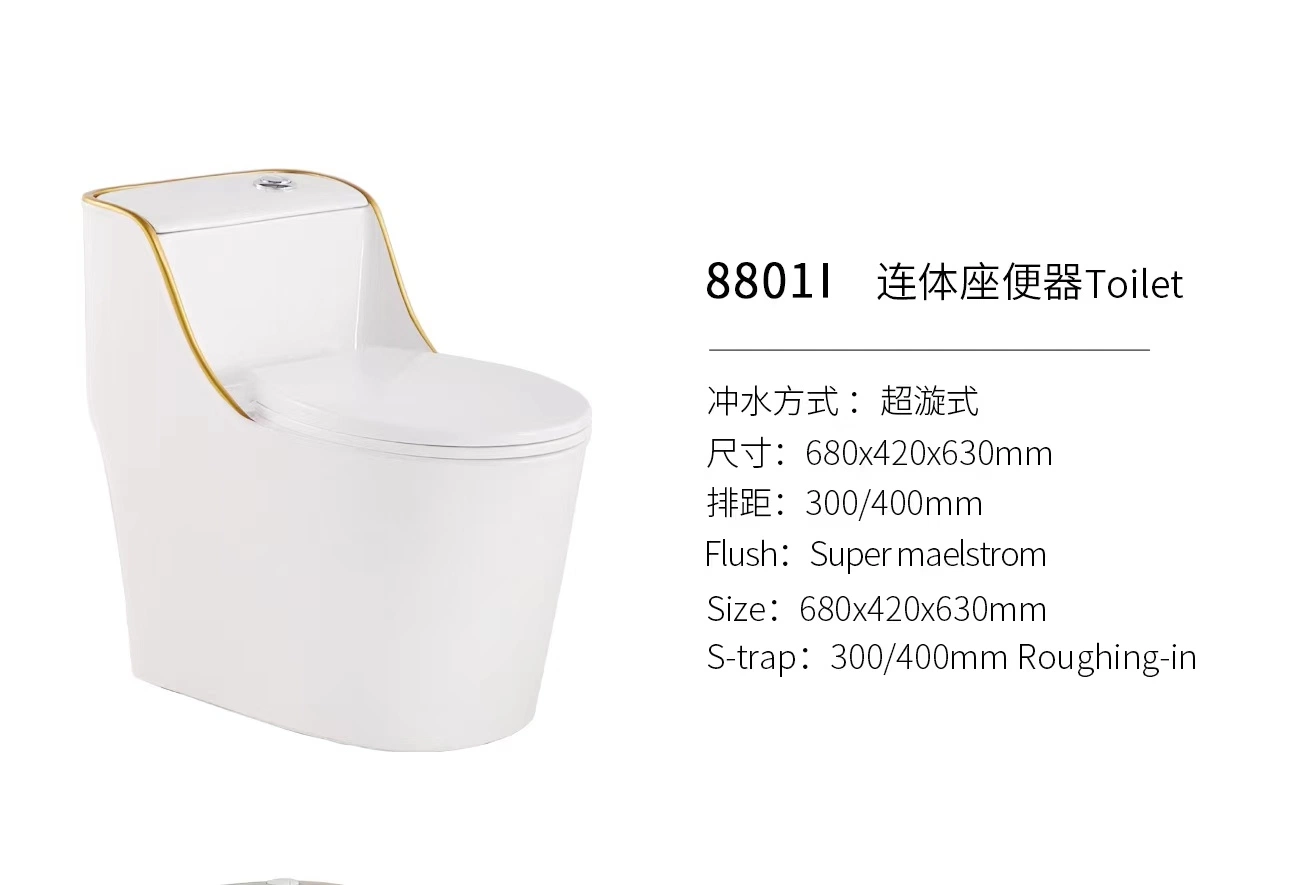 American Style Warranty Wc Bathroom Modern Strap Floor Mounted Toilet