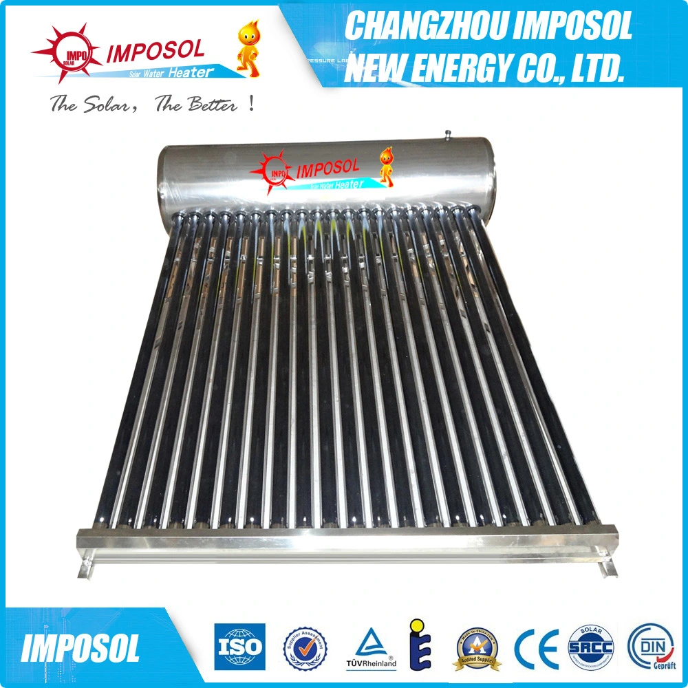 Non-Pressurized Solar Water Heater with aluminum Alloy Flame