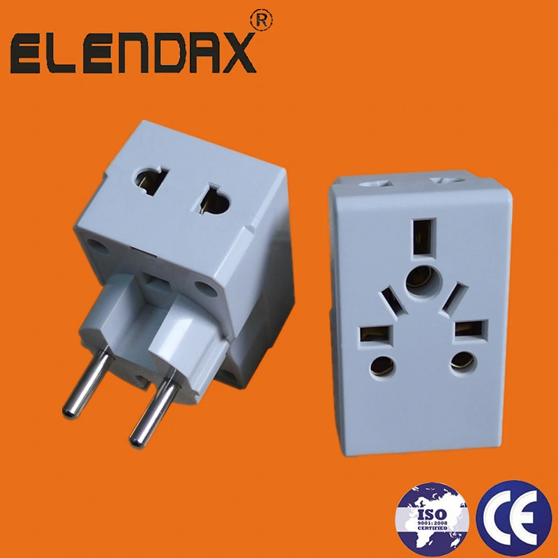 European Style 2 Pin AC Power Adaptor and Light with Fuse (P7036L)