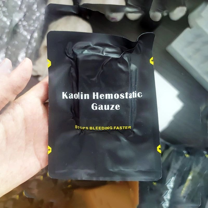 Ifak Battlefield Kaolin Tactical Militaryi Emergency First Aid Trauma Hemostatic Gauze Stop Bleeding