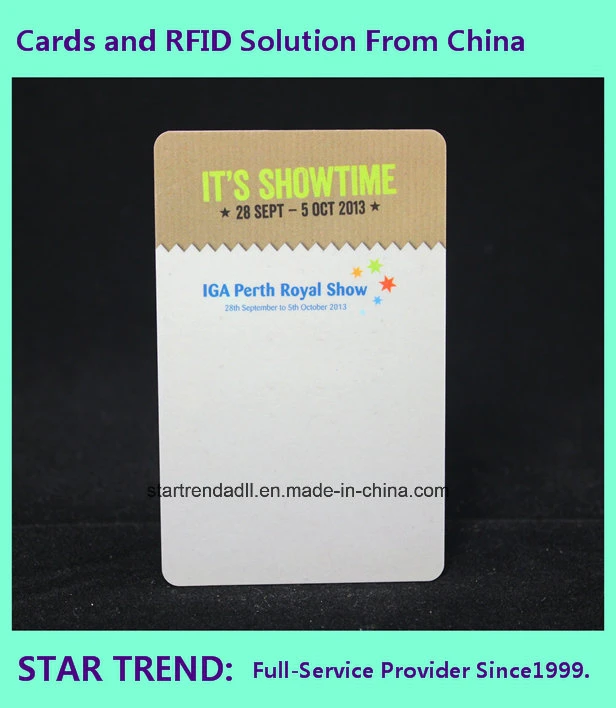 PVC Card Printed with Customized Information for Sales Promotion