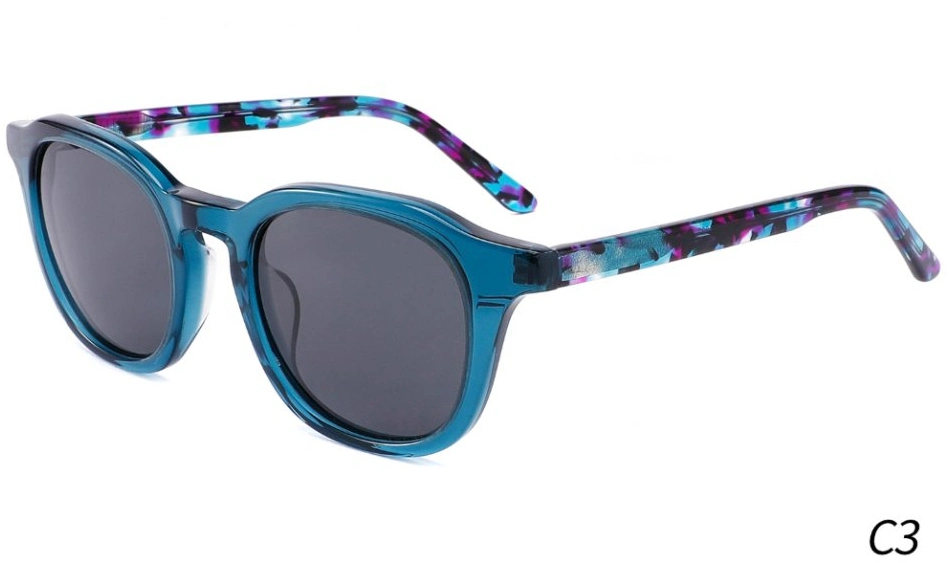 Polarizado personalizado de alta calidad de acetato de gafas de sol Gafas de sol