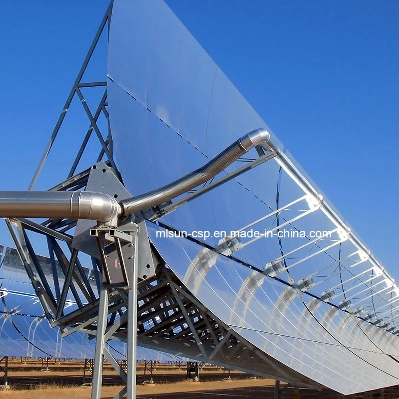 25 Years Lifespan Parabolic Trough Solar Thermal Power Plant Using Molten Salt Produce Electric Power