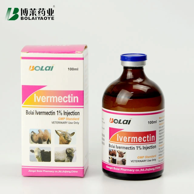 Veterinary Drugs Ivermectin Injection 1% for Livestock 100ml
