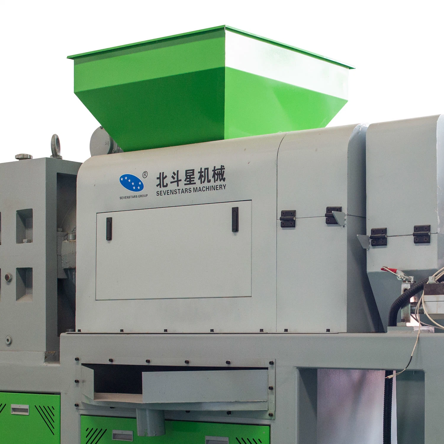 Side Force Feeder Plastic PE PP Granulating Production Line