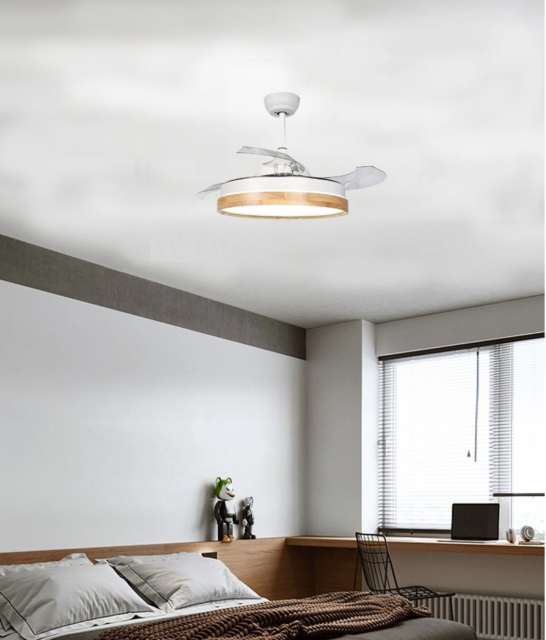 Ventilateur de plafond avec lumière Invisble DC Moteur du ventilateur, le contrôle de l'APP F9992-2 Bluetooth