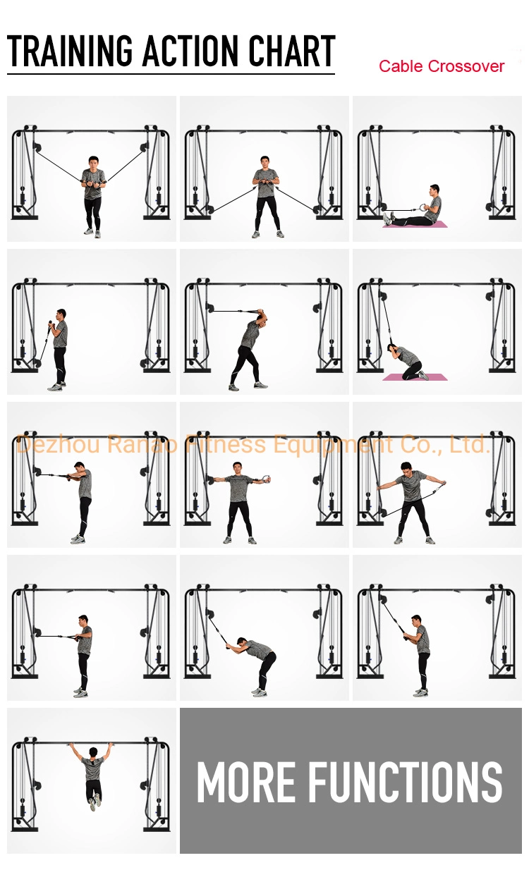 Gym Commercial Fitness Exercise Strength Machine Cable Crossover & Crossover Cable Sports Equipment