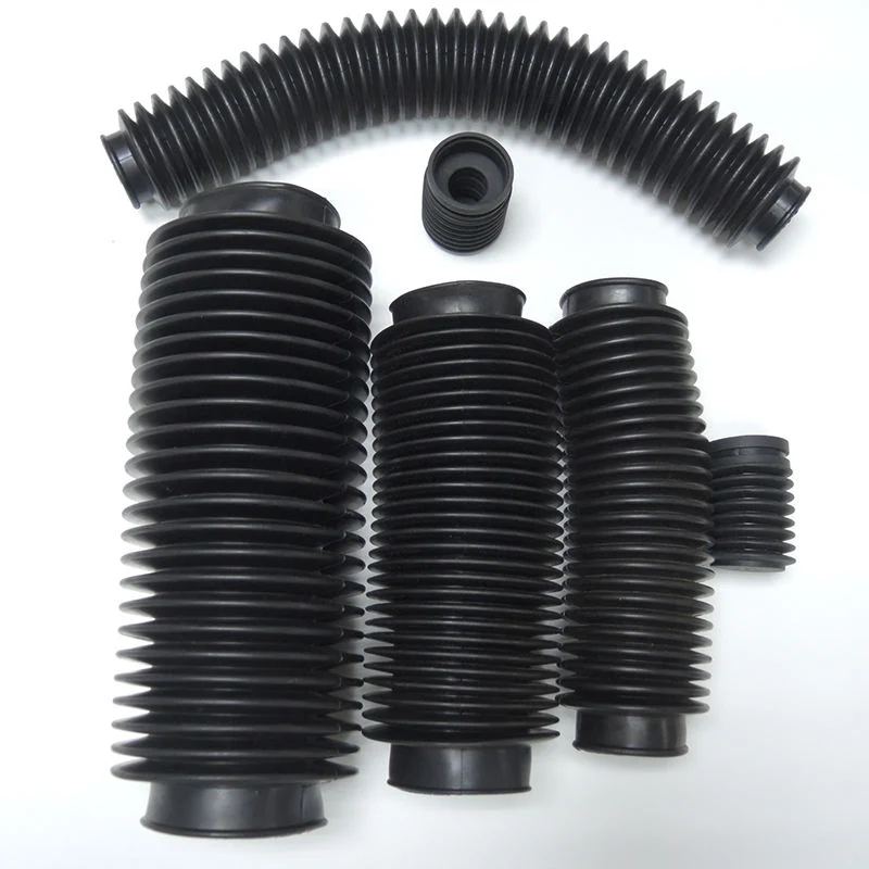 Factory OEM Compression Molded Flexible Rubber Bellows Hose High Temperature Silicone Bellow Cover