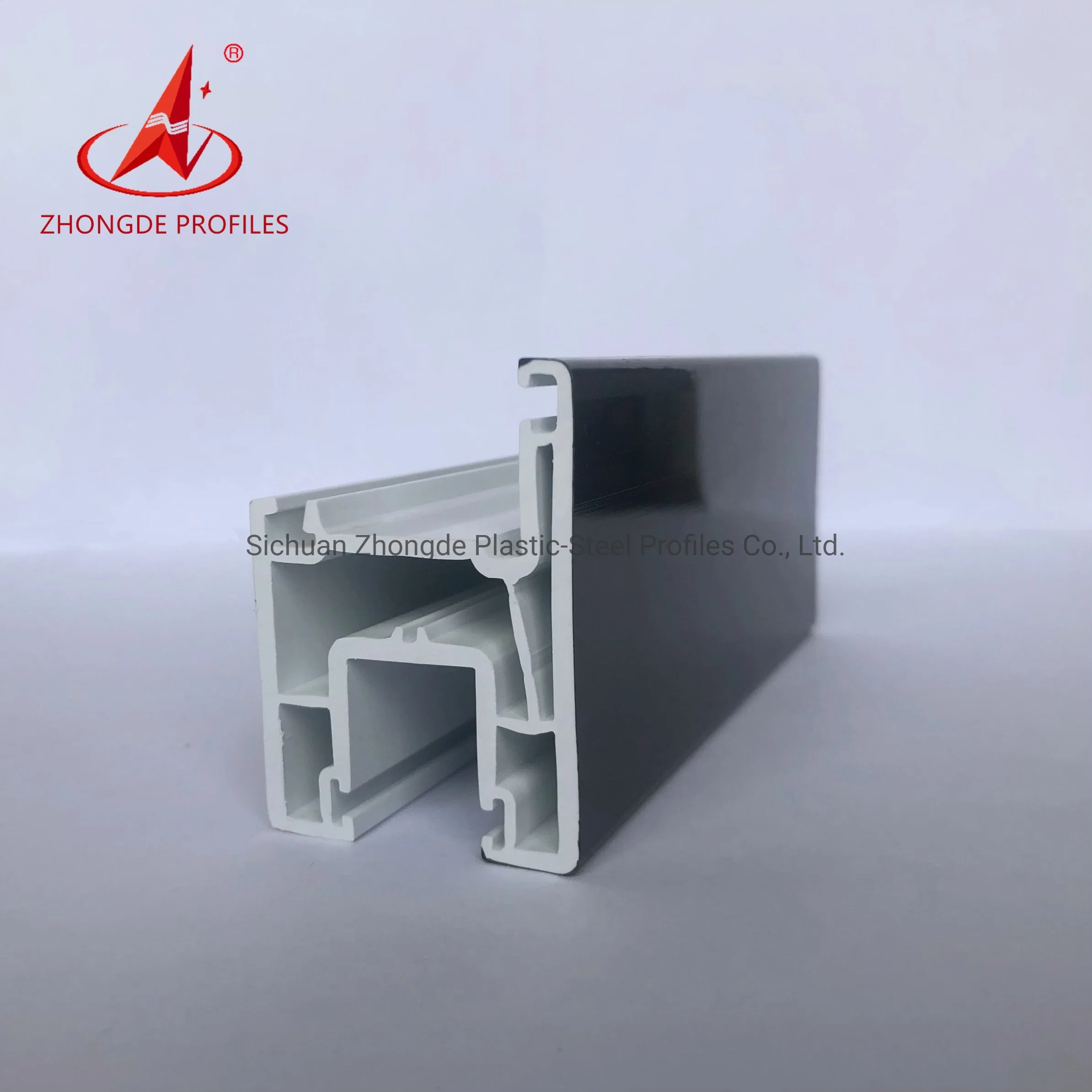 Manufacture Competitive Price 60mm Sliding Series PVC Plastic Profile for Window and Door