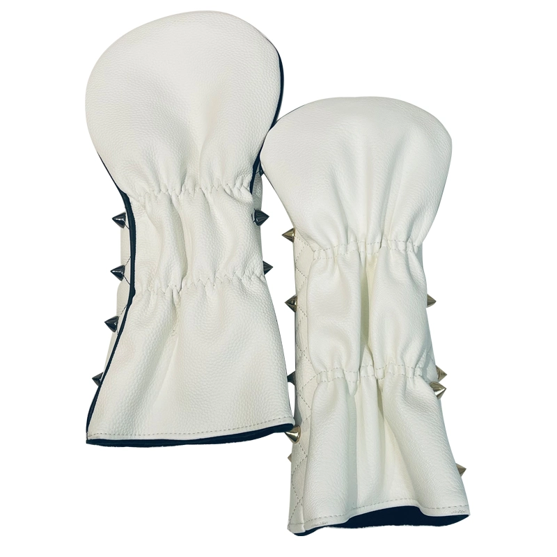 Nuevo diseño de los remaches de cuero de diseño Golf conductor Ut Headcover Fairway