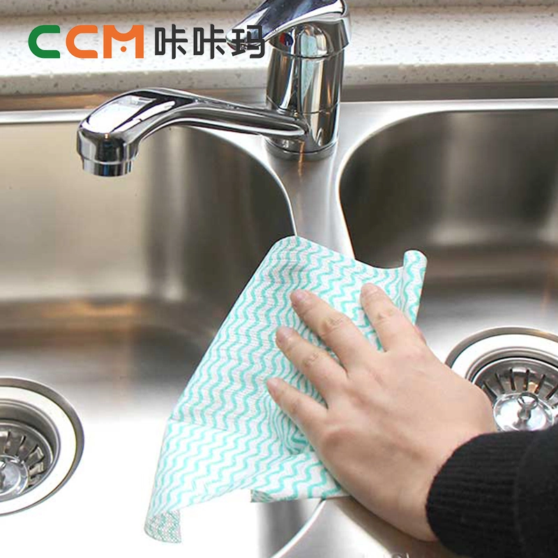 Housework Disposable Nonwoven Cleaning Cloth Kitchen Towel with Strong Water Absorption Non-Stick Oil Dish Cloths