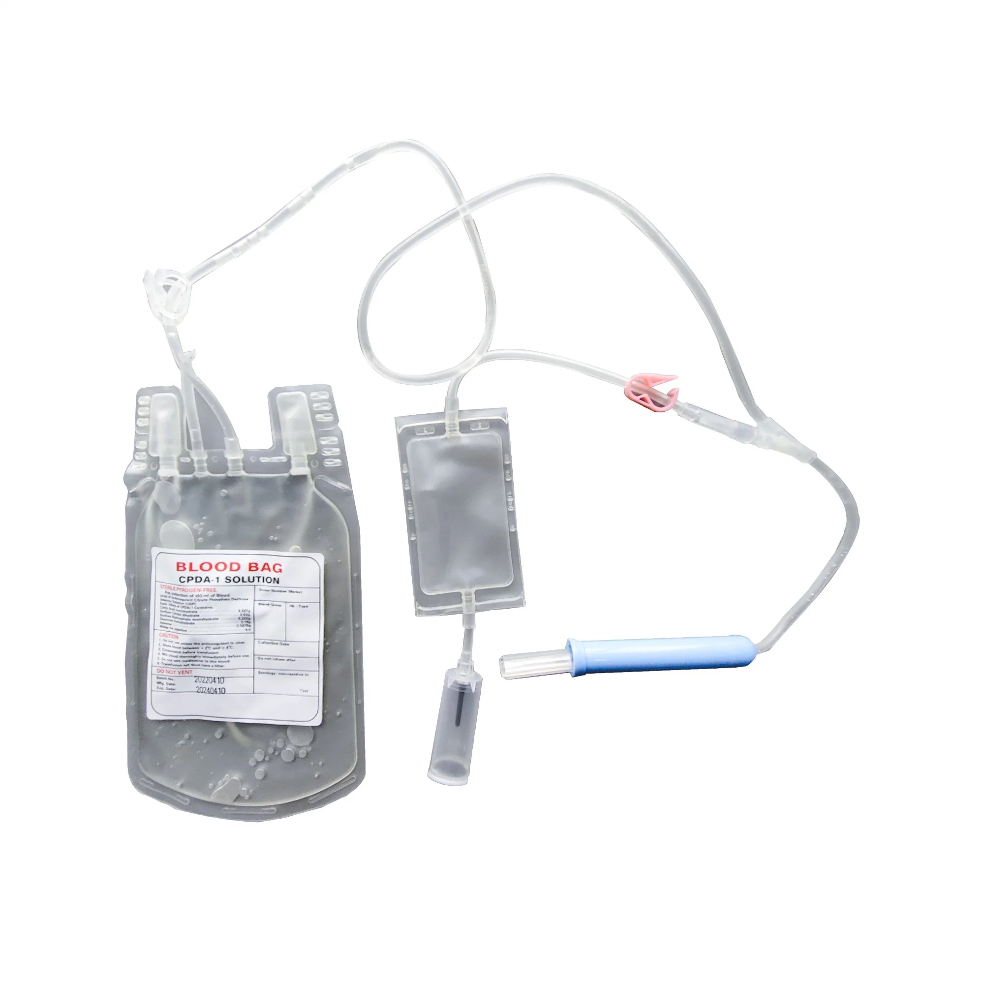 Disposable Medical Sterile Blood Bag for Blood Collection Single Blood Bag