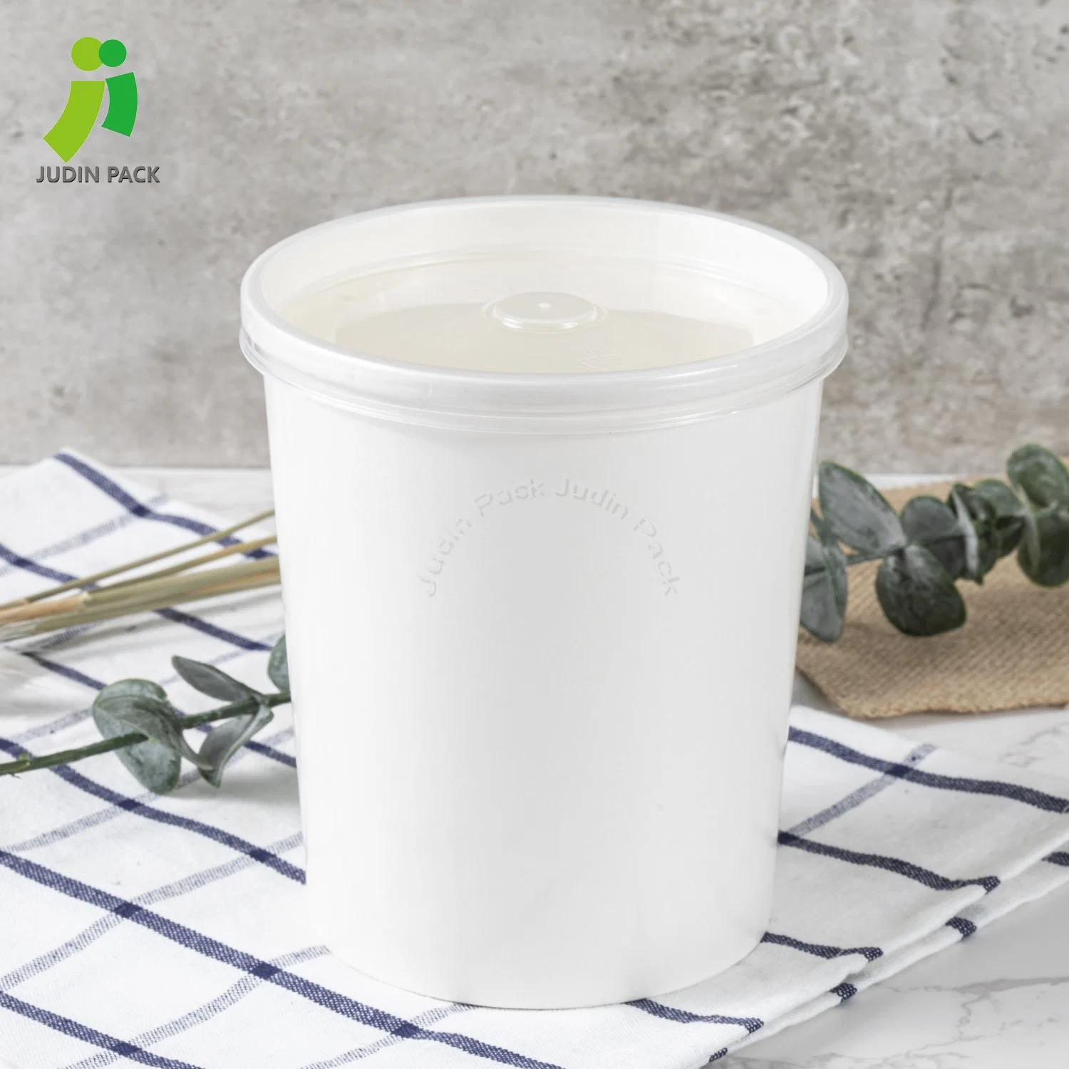 1300ml Salad Bowl Are Made of Thick, Sturdy and Reliable Double Poly-Coated Paperboard