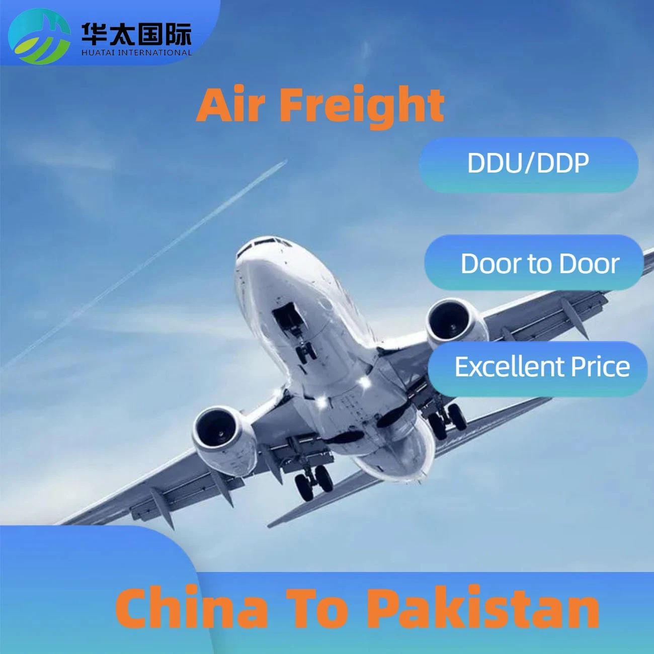 Da China ao Paquistão Transporte aéreo carga Logística Internacional Frete Agente