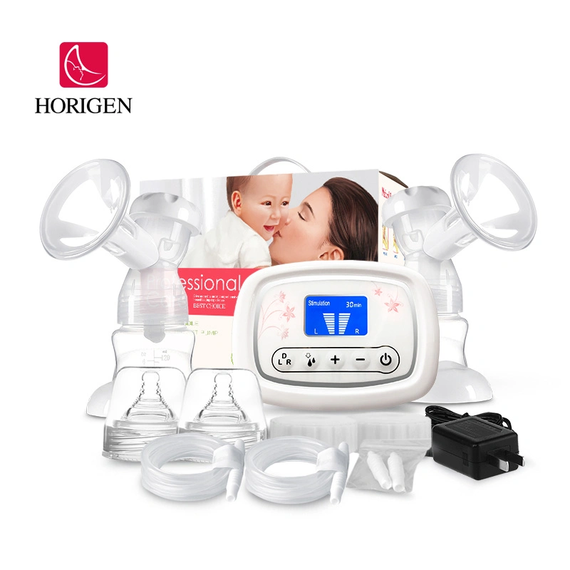 Horigen Double Breast Pumps Dual Electric Breastpumps for Woman Breast Feeding Pump