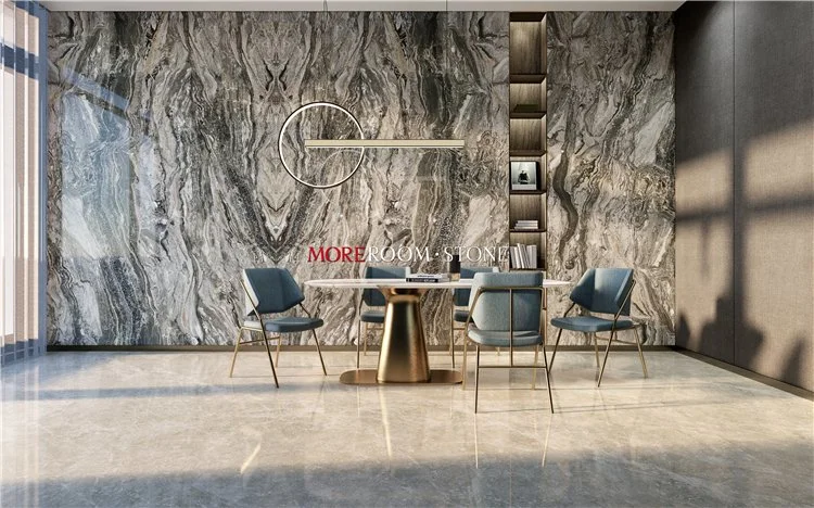 Italiano Polished Matt 3200 X 1600 6mm Agate Semi precioso Losas de porcelana grandes