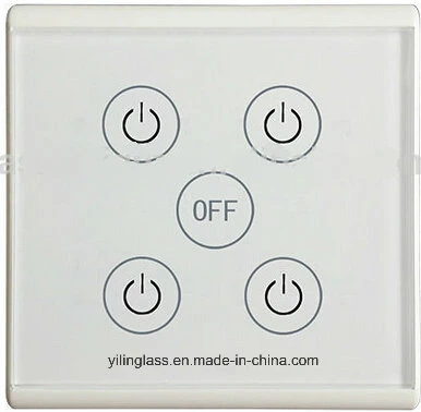 Tempered Printed Switch Touch Glass for Wall Light