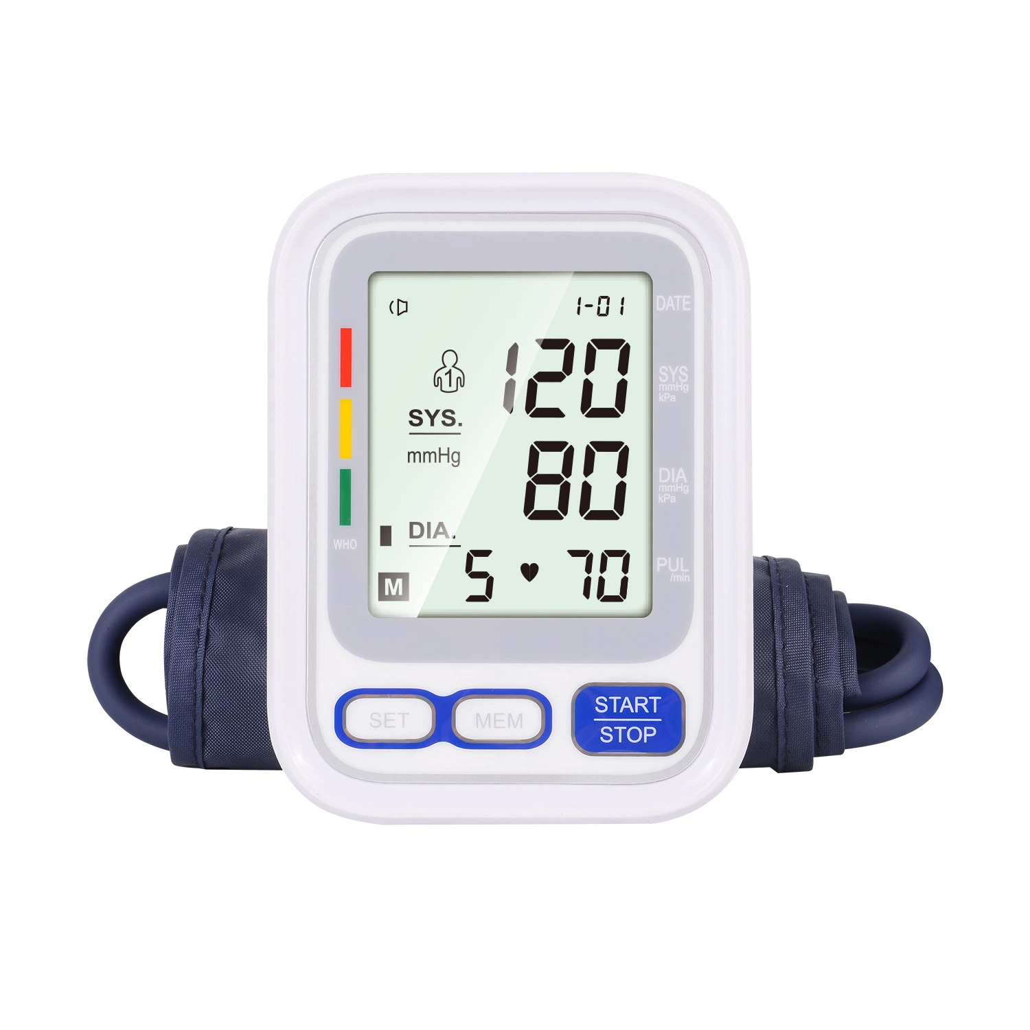 مراقبة ضغط الدم الجهة المصنعة Rak268 Digital Electric Portable Blood Pressure الشاشة