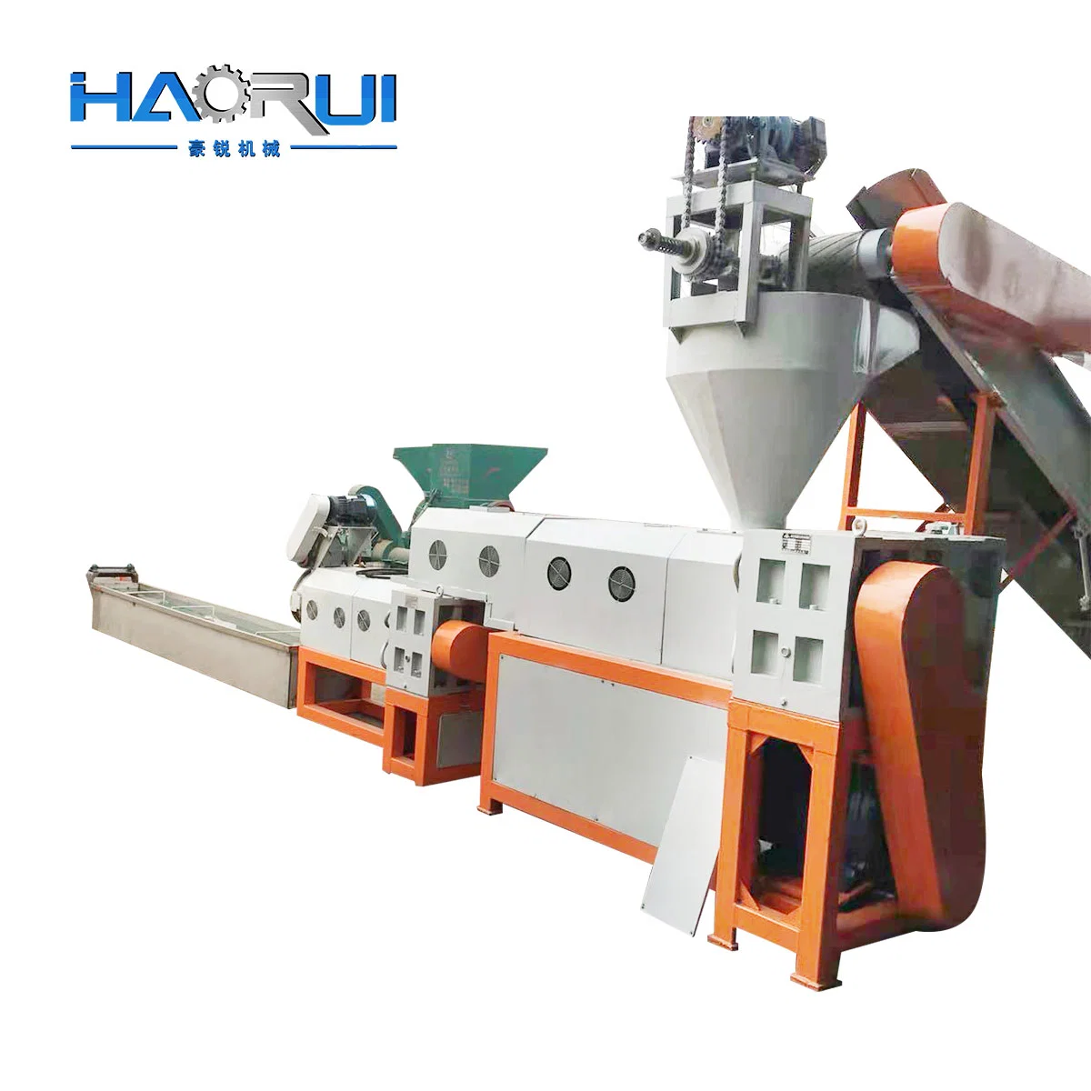 Waste Plastic Recycling Polyester Fiber Pellet Making Machine