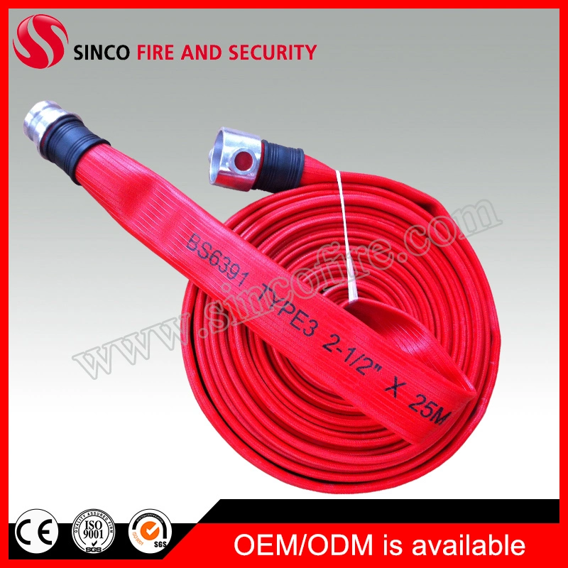 High Pressure PVC Fire Hose with BS Coupling