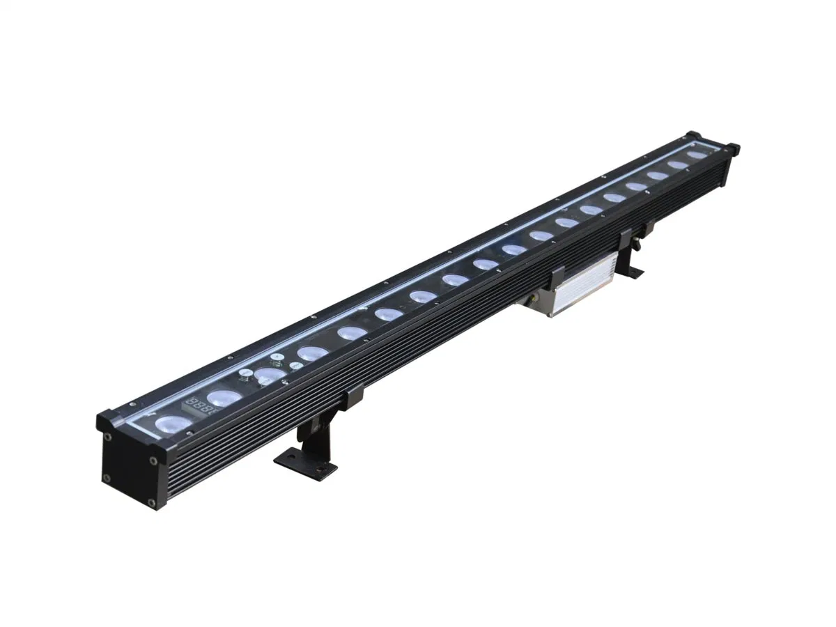 Toda a venda de RGB 18*3W Parede Linear Barra Lava luz para a cidade à prova de construção