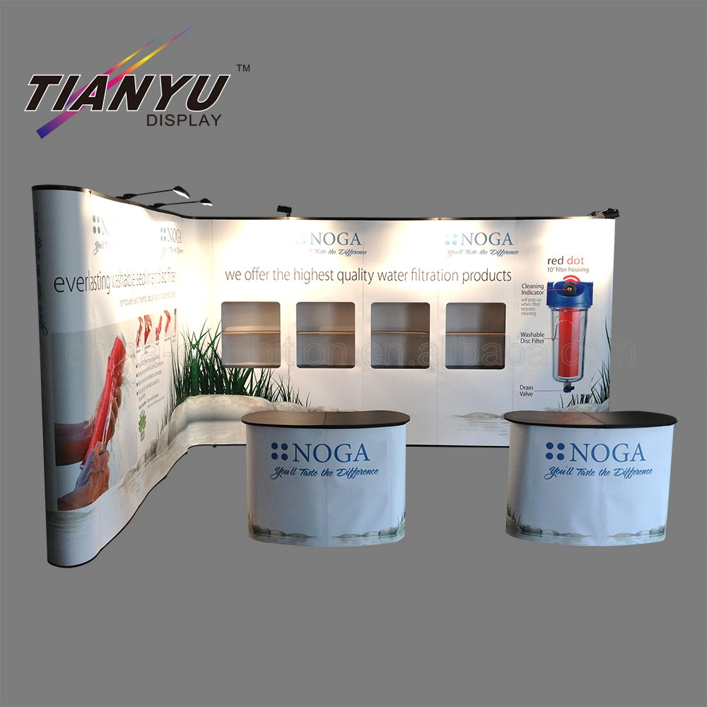 Promotional 4*3 Tension Fabric Pop up Display Stand for Exhibition