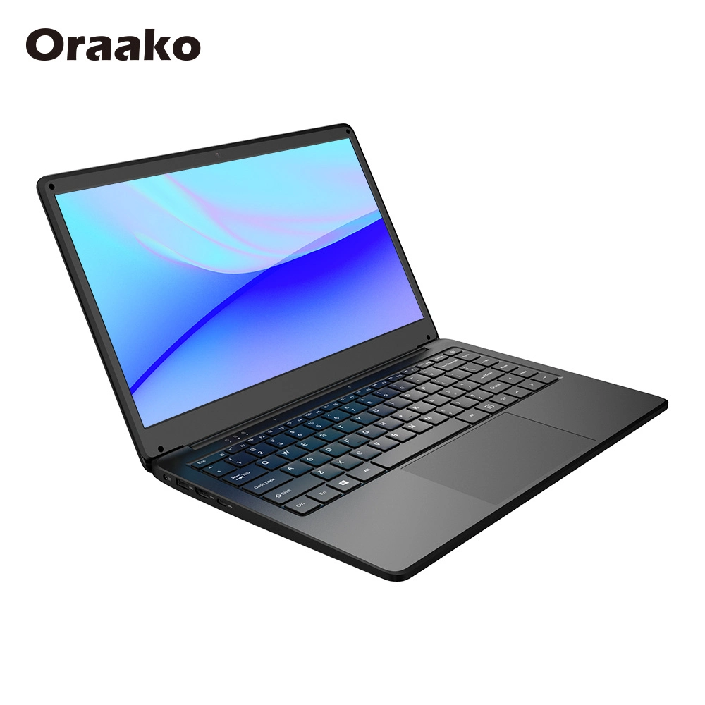 Oraako Notebook PC Laptop 14.1 Inch 1920*1080 IPS PC Notebook Computer Plastic Case Backlight Keyboard Office Home Cheap Laptop