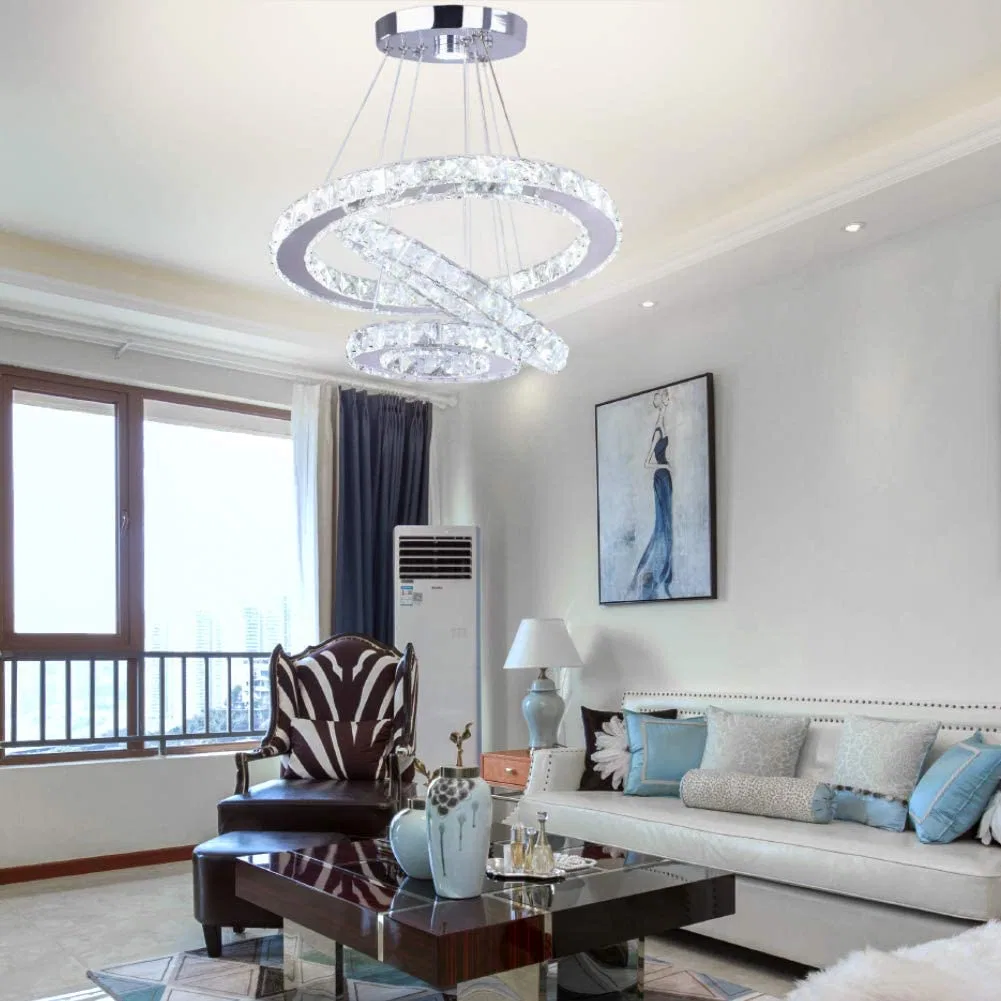 LED Chandeliers 3 Rings LED Ceiling Lighting Pendant Light for Bedroom