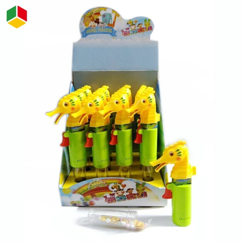 Promoción de los Niños Los niños caliente Qstoys plástico educativo lindo Animal dulce golosina de diseño de juguetes con Funny Stick