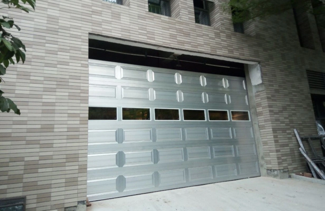 Sectional Ribbed Steel Commercial Doors Garage Door