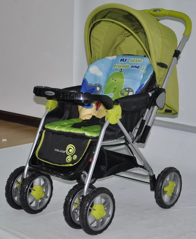 Adjustable Portable Iron Tube Best Baby Stroller with Tray