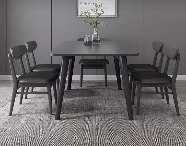Moderna última Design à prova de água Home Dining Furniture Madeira Dining Table Definir