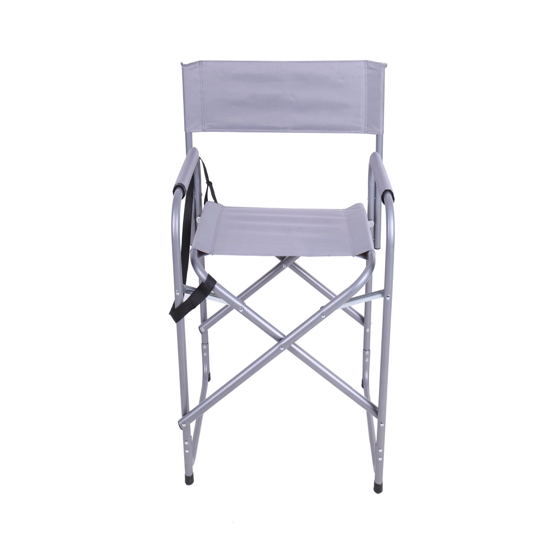 Folding Custom Foldable Aluminium Camping Director Chair Padded Seat with Side Table and Side Pockets