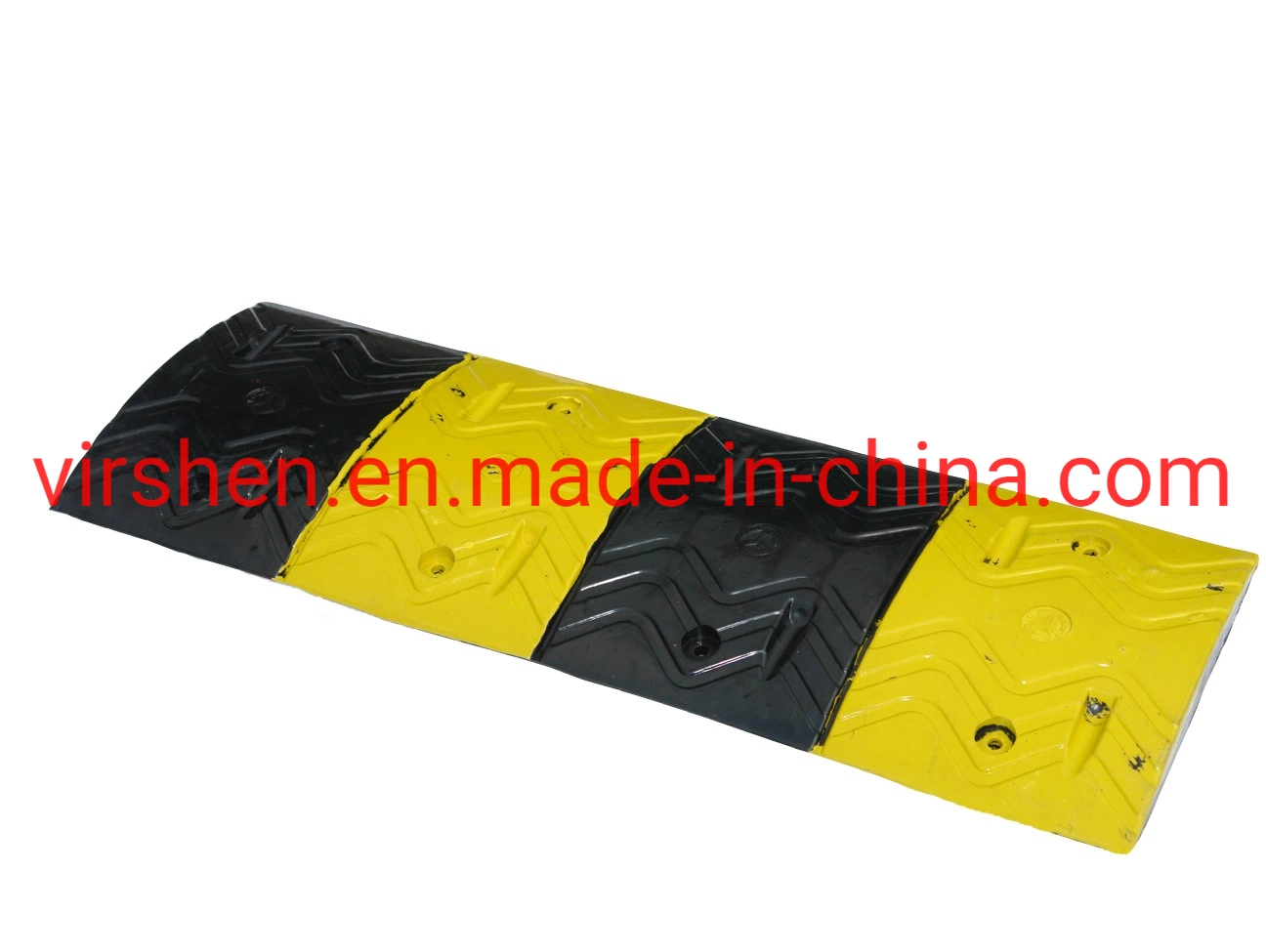 Permanent or Temporary Economical Wholesale/Supplier Black Yellow Rubber Speed Hump