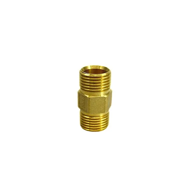 Brass Double Screw Fittings for Plumbing Pipe