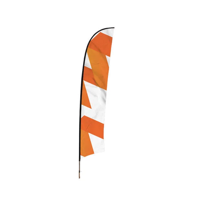 Wholesale/Supplier Customized Beach Feather Flag Banner Promotional Wind Flying Outdoor Decorative Advertising Beach Flag