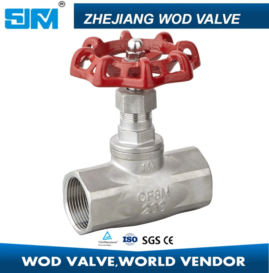 1/2" Stainless Steel 304 Threaded BSPT Globe Valve