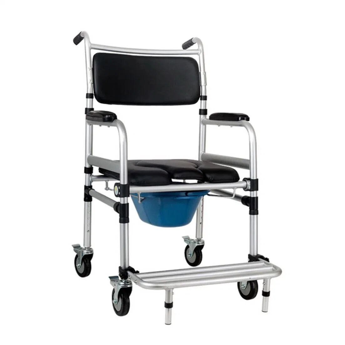 Equipo médico Hospital Handicap transferencia de pacientes inodoro Commode rueda de Potty Silla para asientos de alta calidad para ancianos