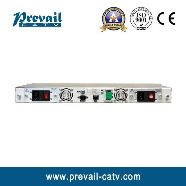 1550nm Émetteur optique externe de modulation CATV avec double alimentation électrique.