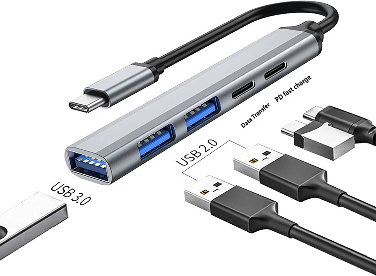 Multiport Type C Hub USB3.0 Multi-Function Converter