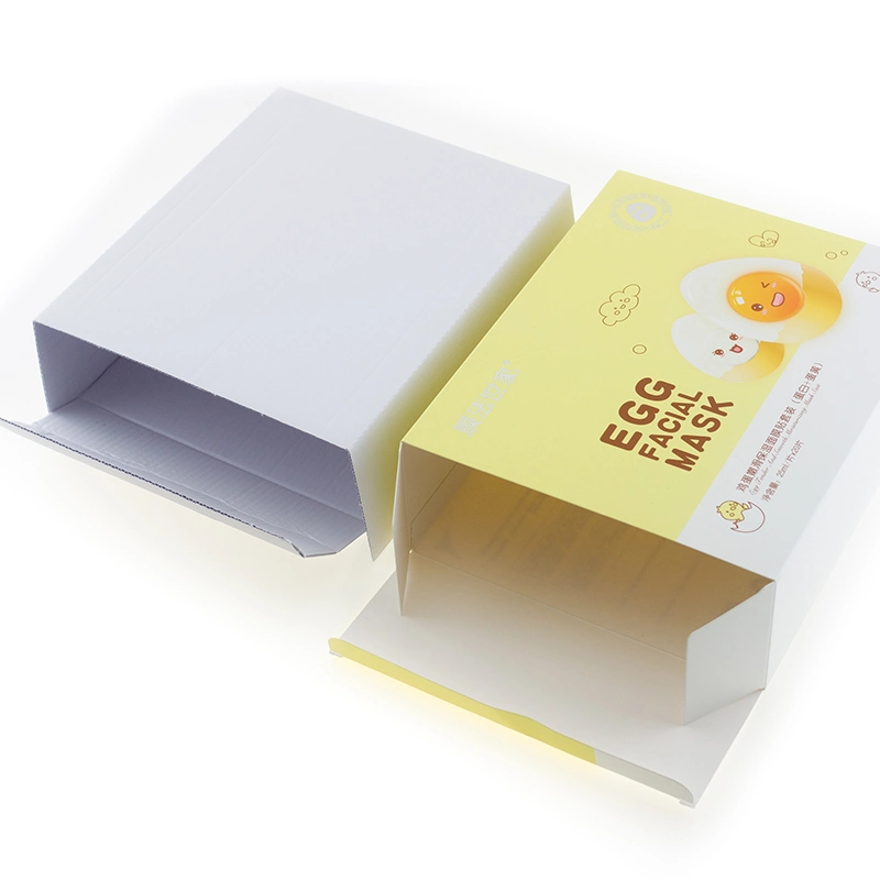 Factory Custom Gold and Silver Card Carton Cosmetic Packaging Box with Logo