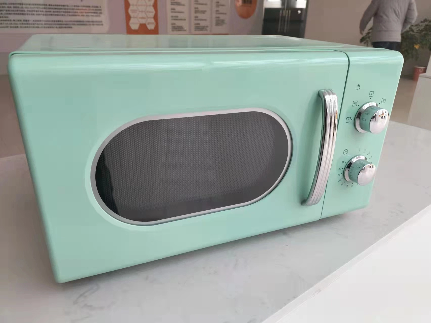 Inteligente barato la esterilización Horno Microondas Horno encimera integrada de la máquina retro giratoria el nivel de energía Microondas